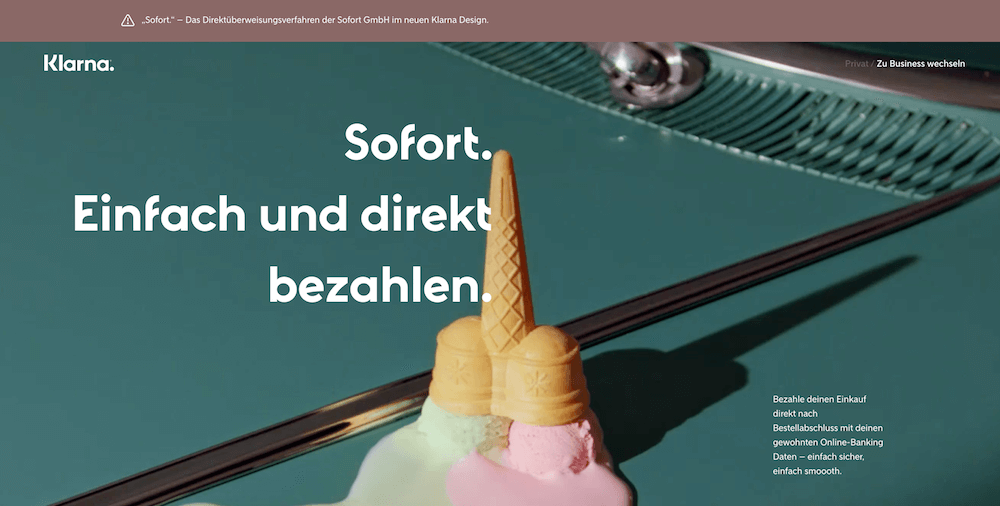 Einfache und schnelle Bezahlung mit Klarna