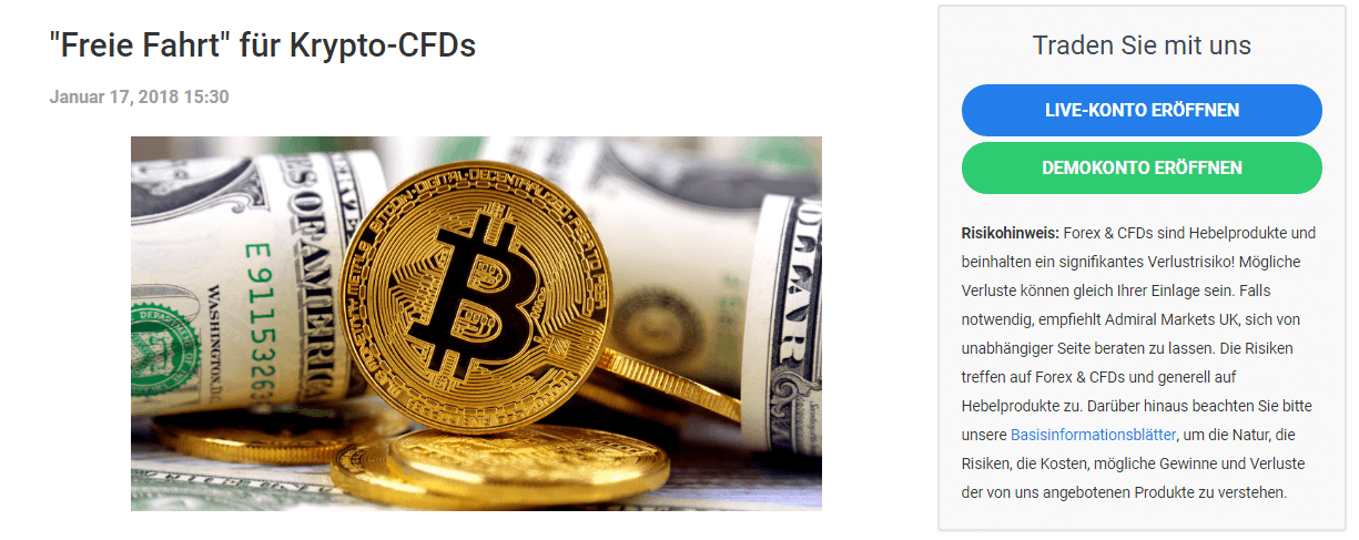 Admirals bitcoin trading