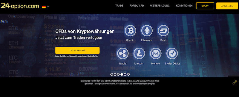 24option Krypto Erfahrungen von Aktiendepot.com