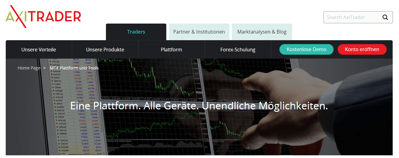 AxiTrader VPS kostenlos