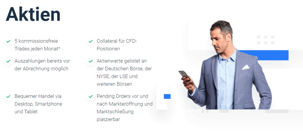 Der Aktienhandel auf XTB bietet einige Vorteile, die auch vom Smartphone aus genutzt werden können
