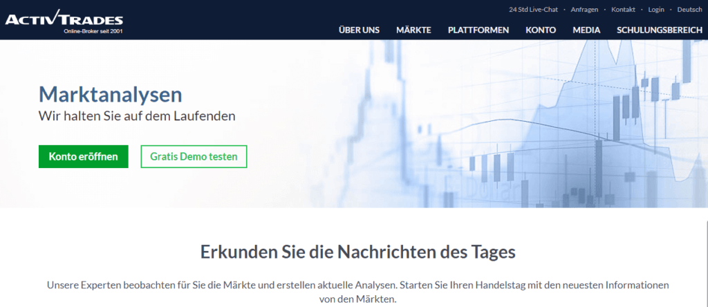 ActivTrades Marktanalysen