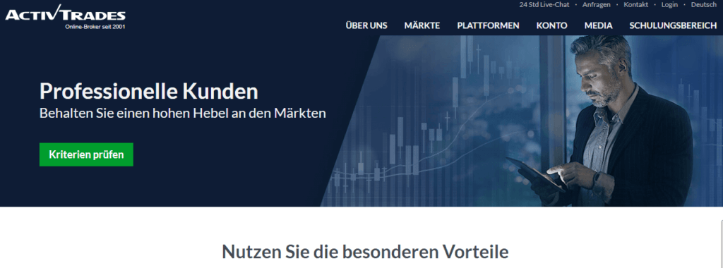ActivTrades Konten