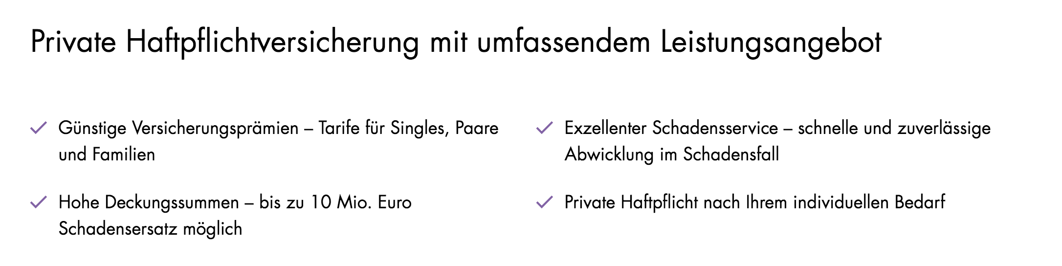 Helvetia private Haftpflichtversicherung Leistungen