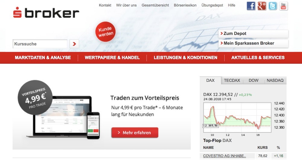 s Broker Webseite