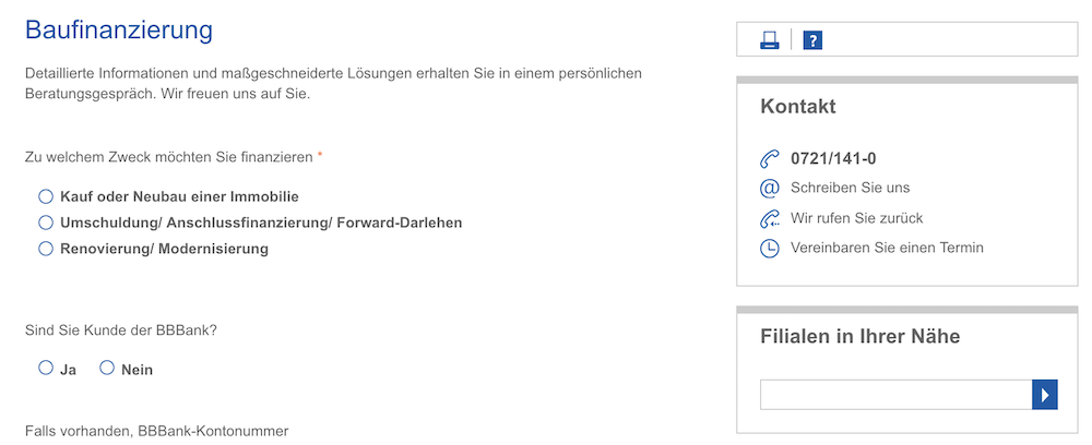 BBBank Beratungsgespräch vereinbaren