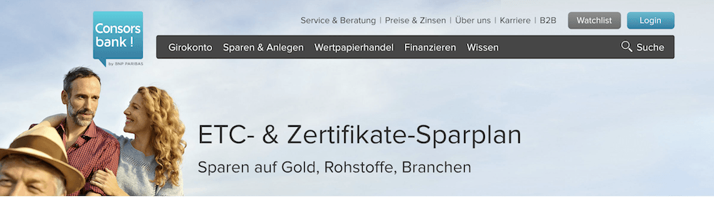 Consorsbank Zertifikate-Sparplan