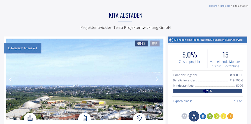 Exporo Projektbeschreibung