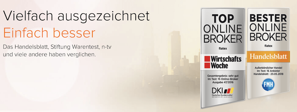 flatex Auszeichnungen