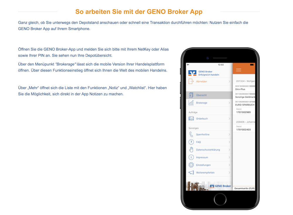 GENO Broker App