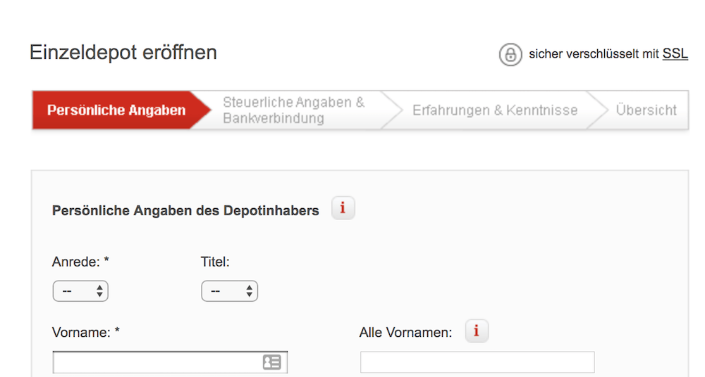 S Broker Depoteröffnung