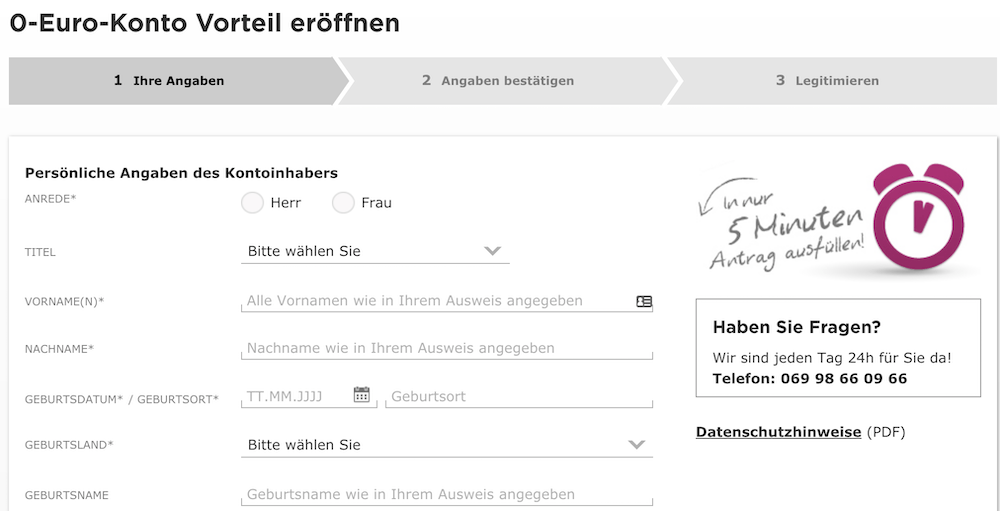 Commerzbank Girokonto eröffnen