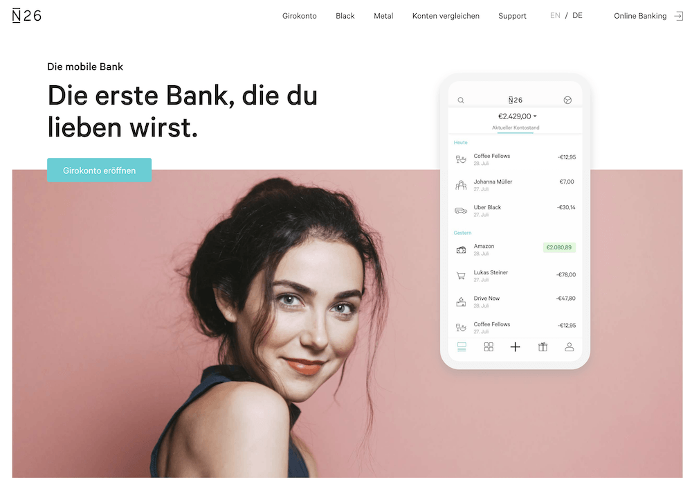 N26 Webseite