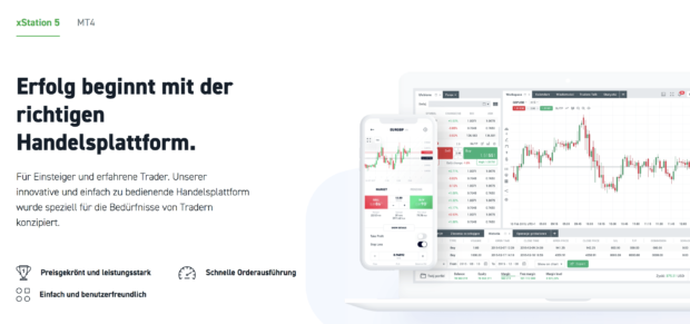 Neben der xStation 5 steht auch der MetaTrader4 bei XTB zur Verfügung