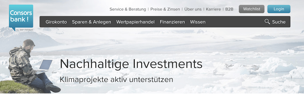 Consorsbank Nachhaltige Investments