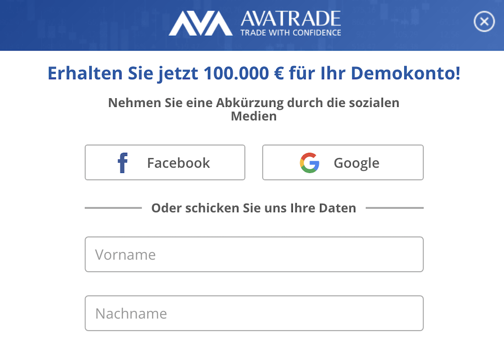 AvaTrade Demokonto