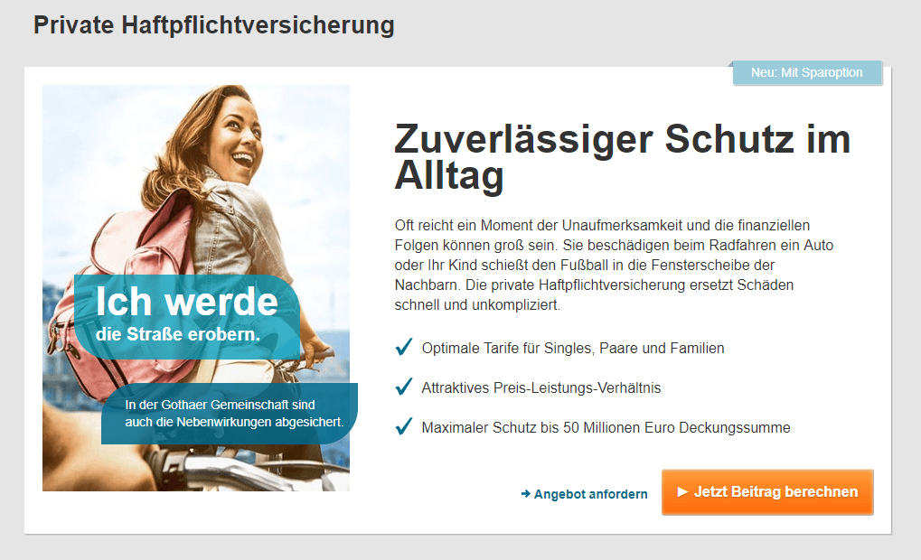 Gothaer Privathaftpflichtversicherung Erfahrungen