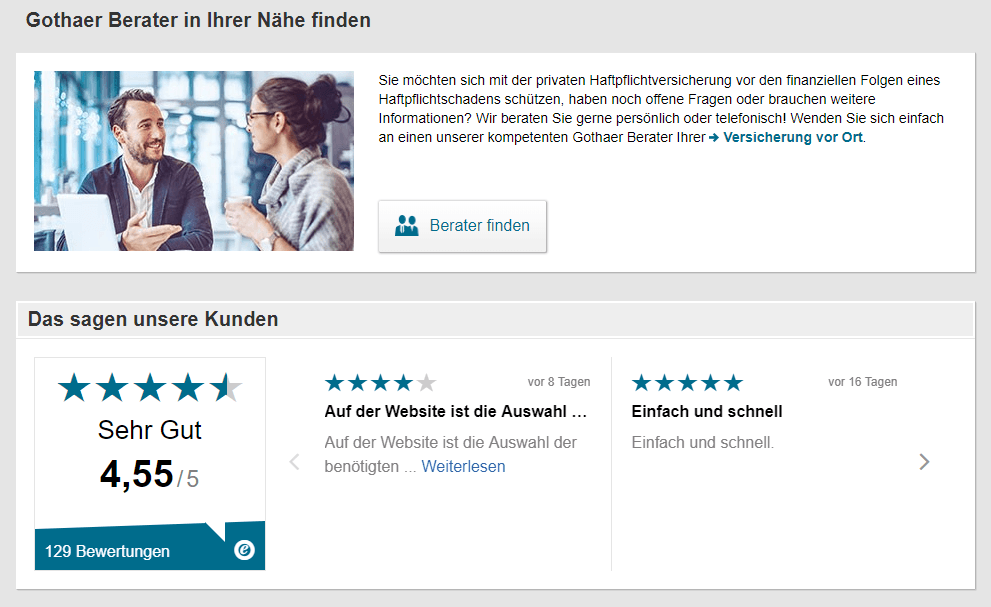 Gothaer Privathaftpflichtversicherung Kunden Erfahrungen