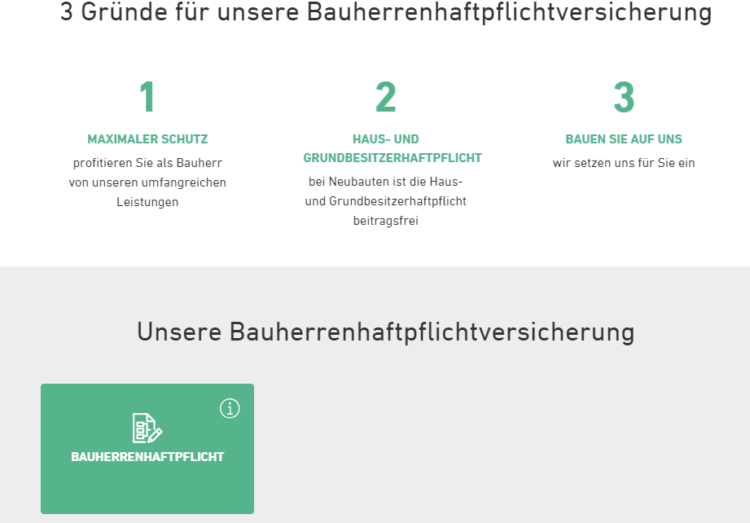 Grundeigentümer Privathaftpflichtversicherung Bauherrenhaftpflicht