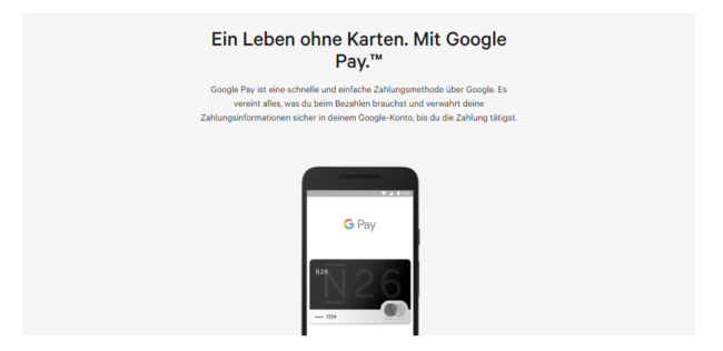 N26 Google Pay