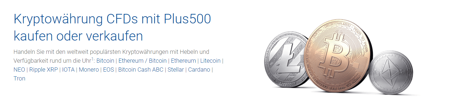 Plus500 Kryptowährungen handeln