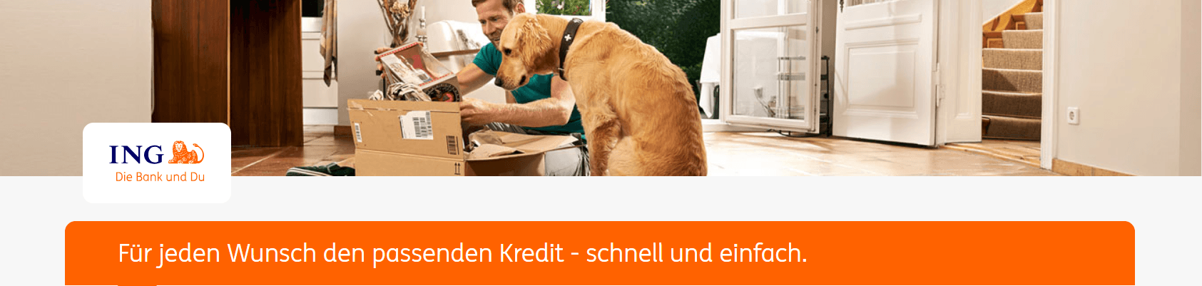 Die ING bietet schnell & einfach den passenden Kredit an