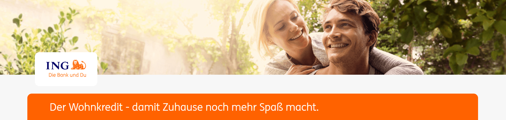 Der ING Wohnkredit für Ihr Zuhause