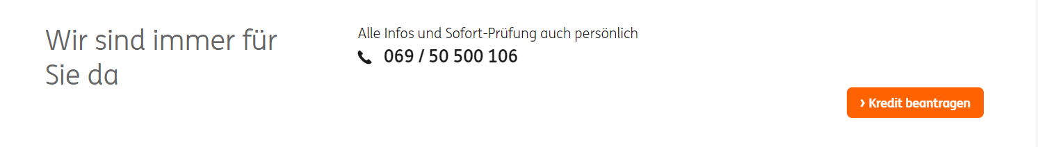 Der Telefon-Support der ING