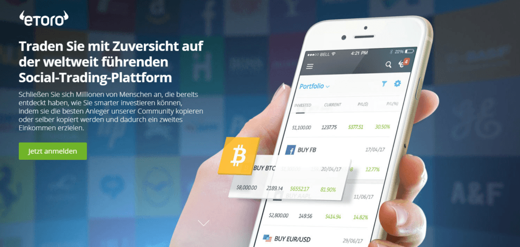 Bei eToro ein Bitcoin Konto anlegen