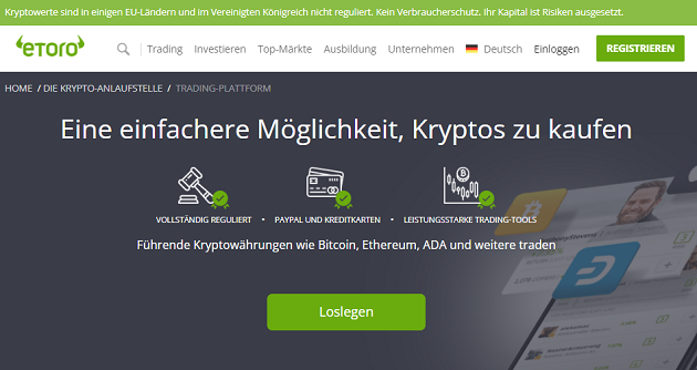 investieren in kryptowährung auf etoro ethereum investment these