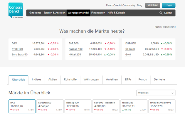 Consorsbank Erfahrungen